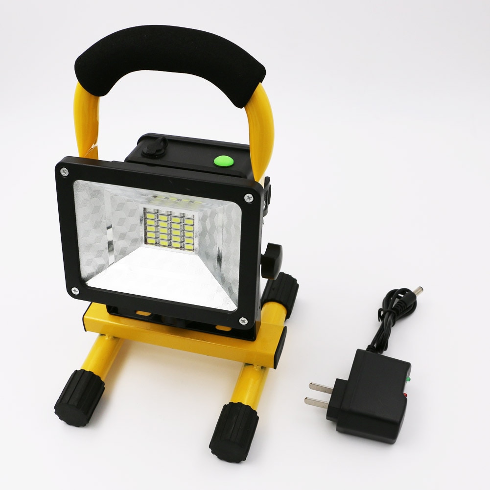 24 LED 투광 조명 IP65 방수 투광 조명 야외 작업 낚시 휴대용 스포트 라이트 반사판 램프 18650 배터리